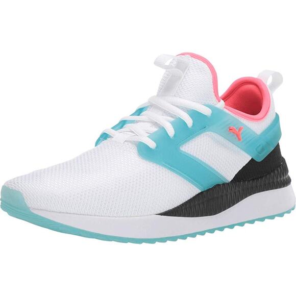Buy PUMA Women NWT Puma Women\'s Pacer Next Excel Sneaker, White-Milky Blue Blackpink Alert-S 11